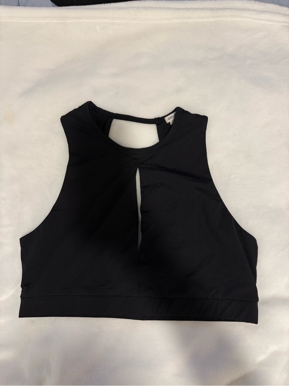 Women’s Black Keyhole Crop Top